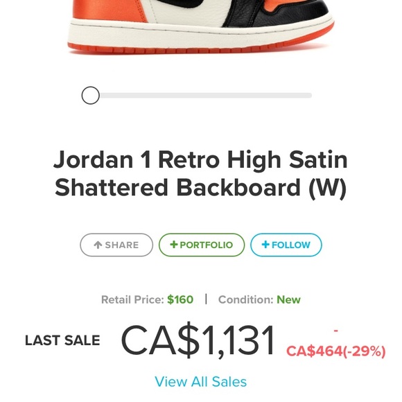 WOMENS JORDAN 1s SATIN SHATTERED BACKBORDS - Picture 7 of 8